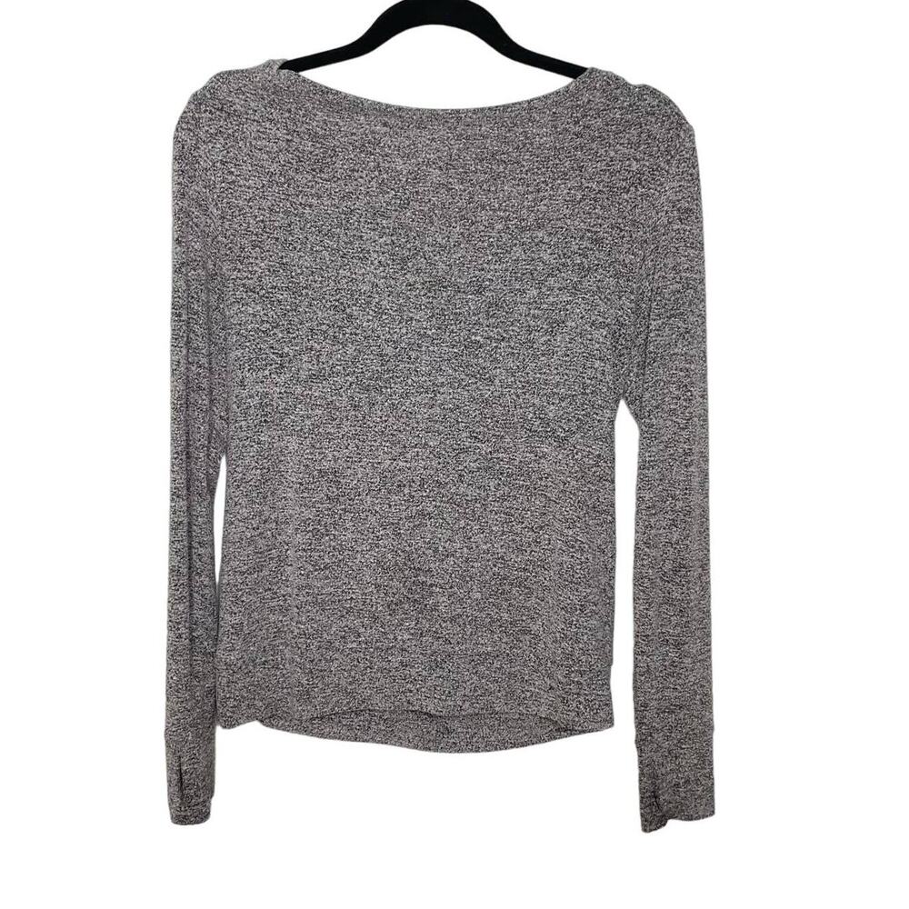 C9 by Champion Yoga‎ Top Knit Long Sleeve Open Back Pullover Heather Gray XS